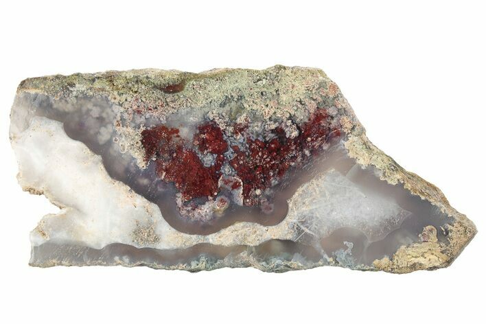 Polished Colorful Moss Agate Slab - Java, Indonesia #271507